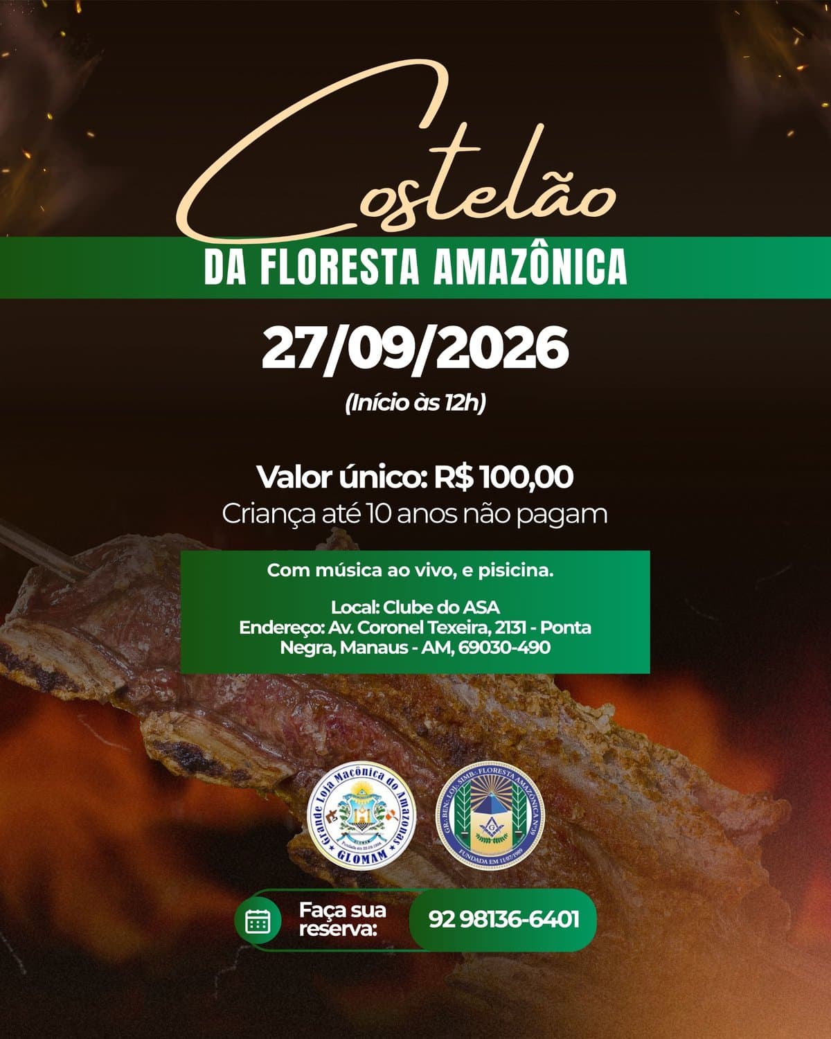 Arte de divulgação: 1ª Costelada Floresta Amazônica 39